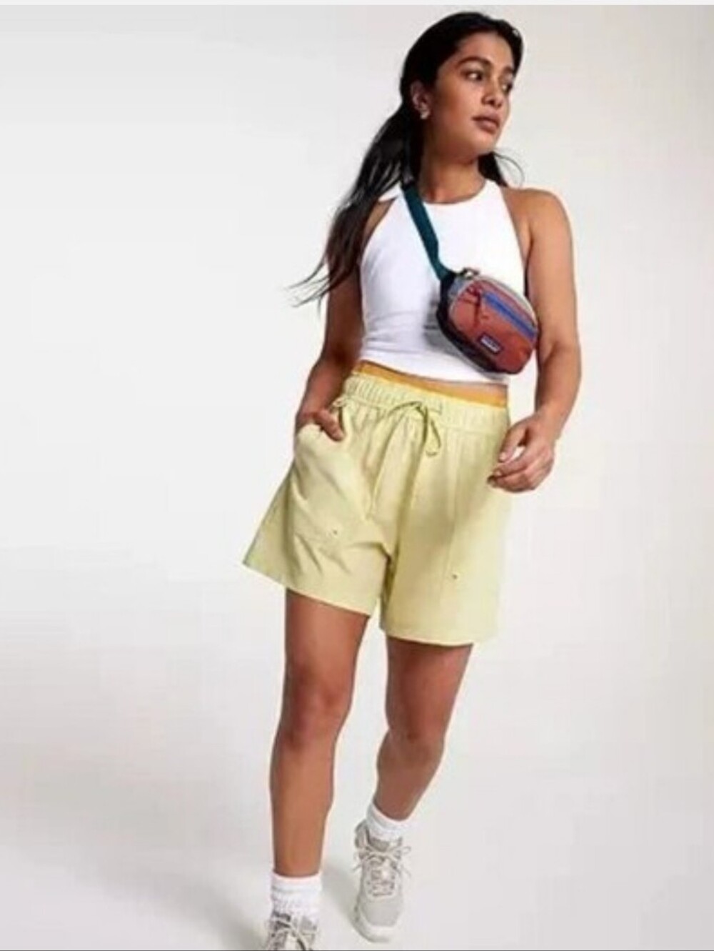 Calia Hike Collection Shorts Light Green Athletic Hiking Outdoor Zip Pocket LG